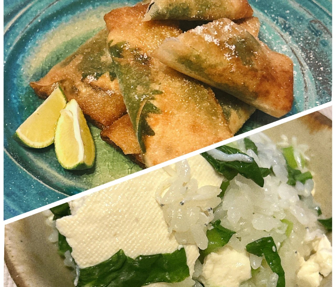 【長谷川あかりさんレシピ】"豆腐と塩昆布の春巻き"と"豆腐としらす、小松菜の炊き込み"を実際に作ってみた！