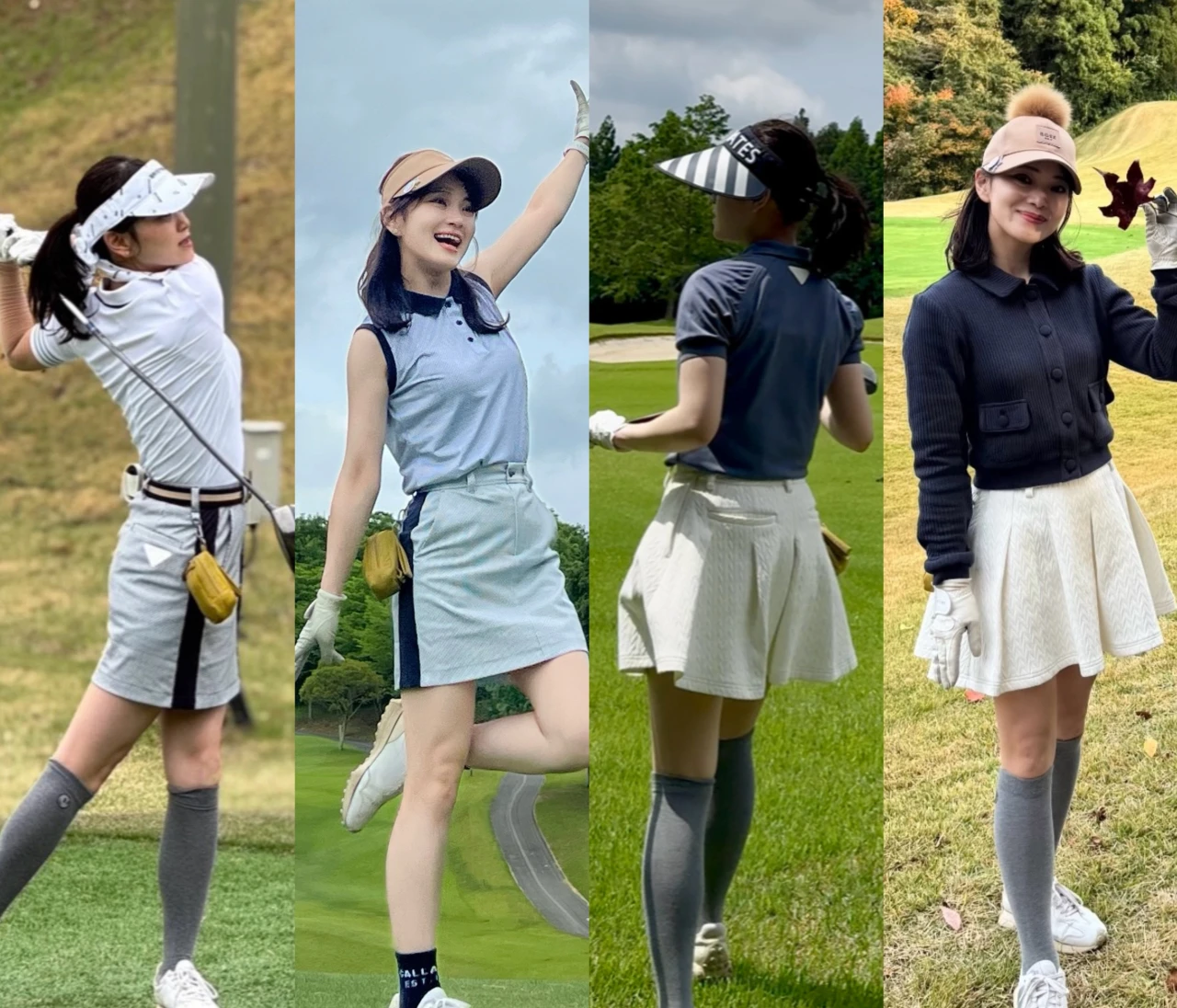 【アラサーのゴルフ】万能ベーシックで作る、ラウンドコーデ4選