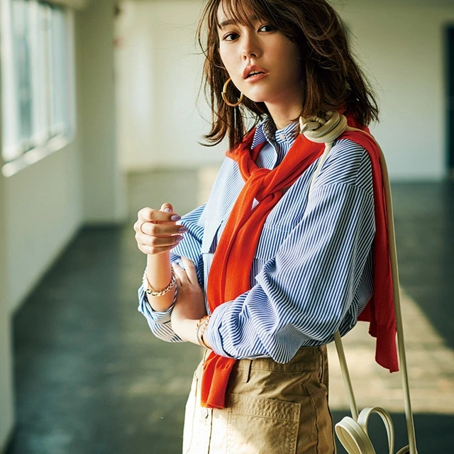 桐谷美玲に教わる【ストライプシャツ】全方位モテる選び方＆CD