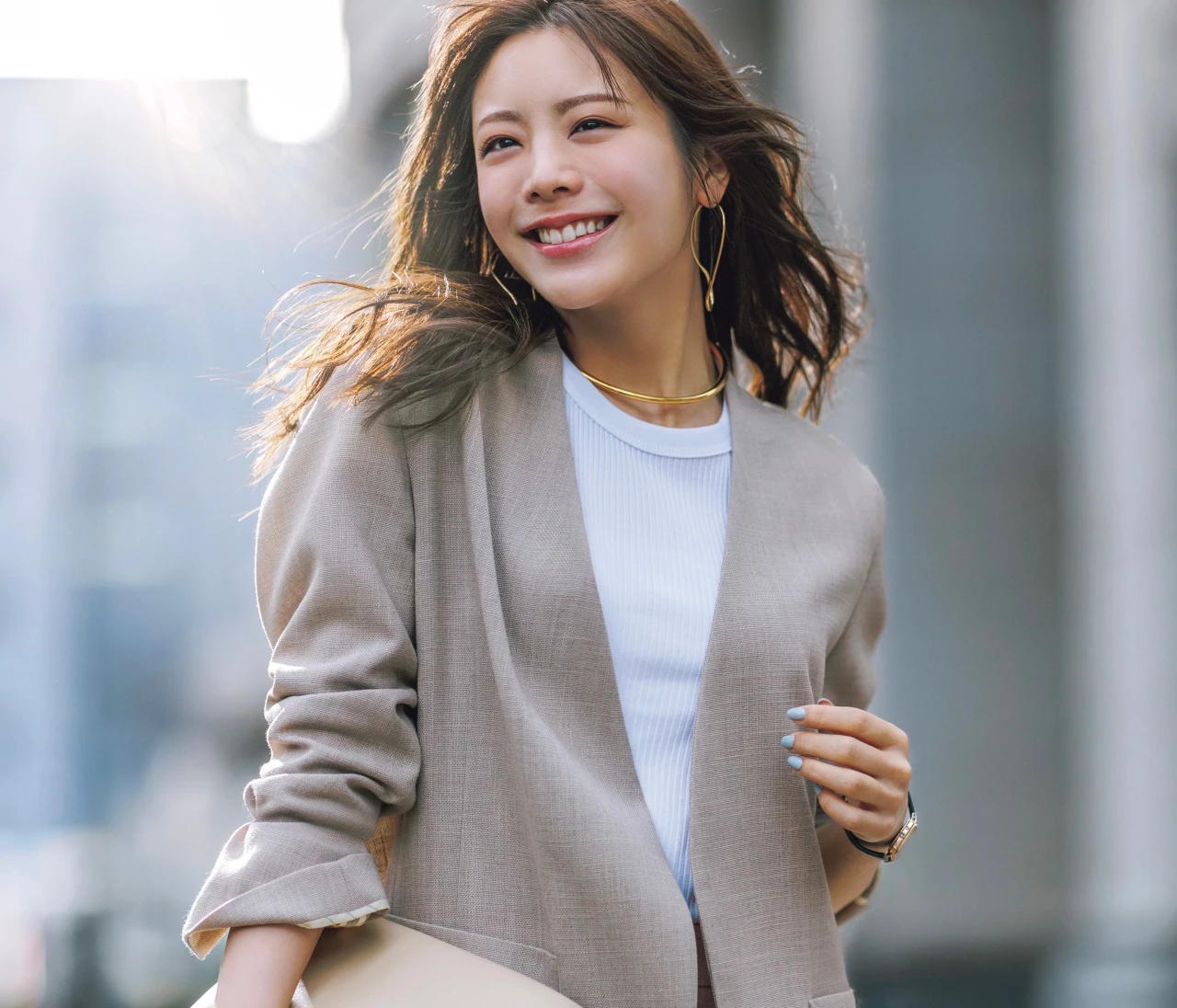 【ジャケットコーデ】新感覚ノーカラーで新しい私に！【BAILA今日のコーデ】