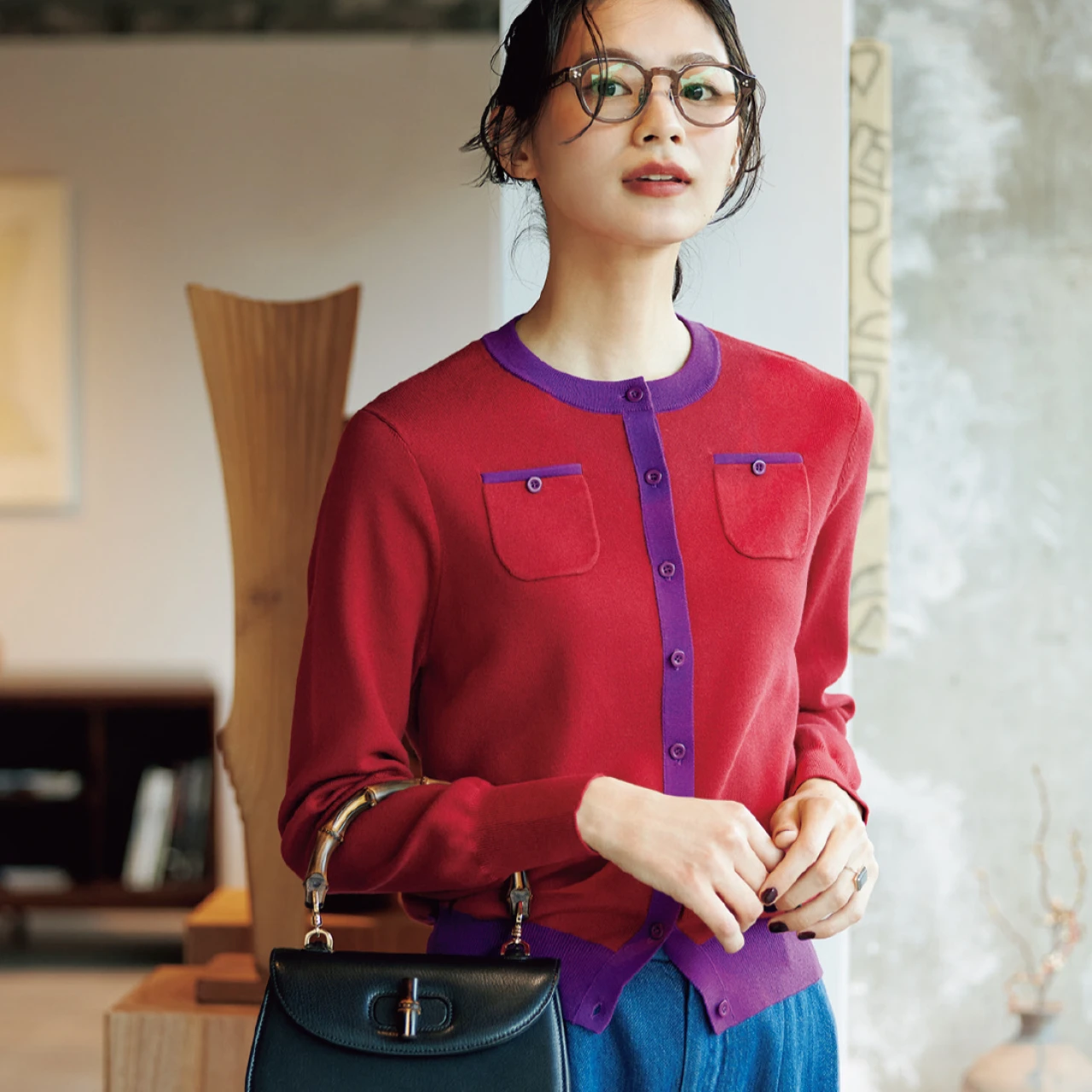 【グッチの格上げバッグ】アートピースのような名品バッグ「グッチ バンブー 1947」でコーデを洗練！