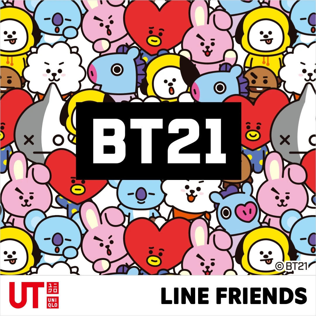 BTS（防弾少年団）&LINE公式キャラBT21×【ユニクロ（UNIQLO）】UTコラボTシャツ爆誕♡