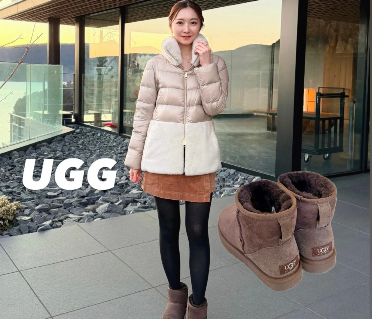 【UGG】寒い1〜2月を乗り切る、大人可愛い冬のブーツコーデ