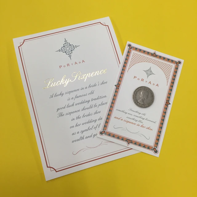 【wedding】本物のシックスペンスコインをプチギフトに♩