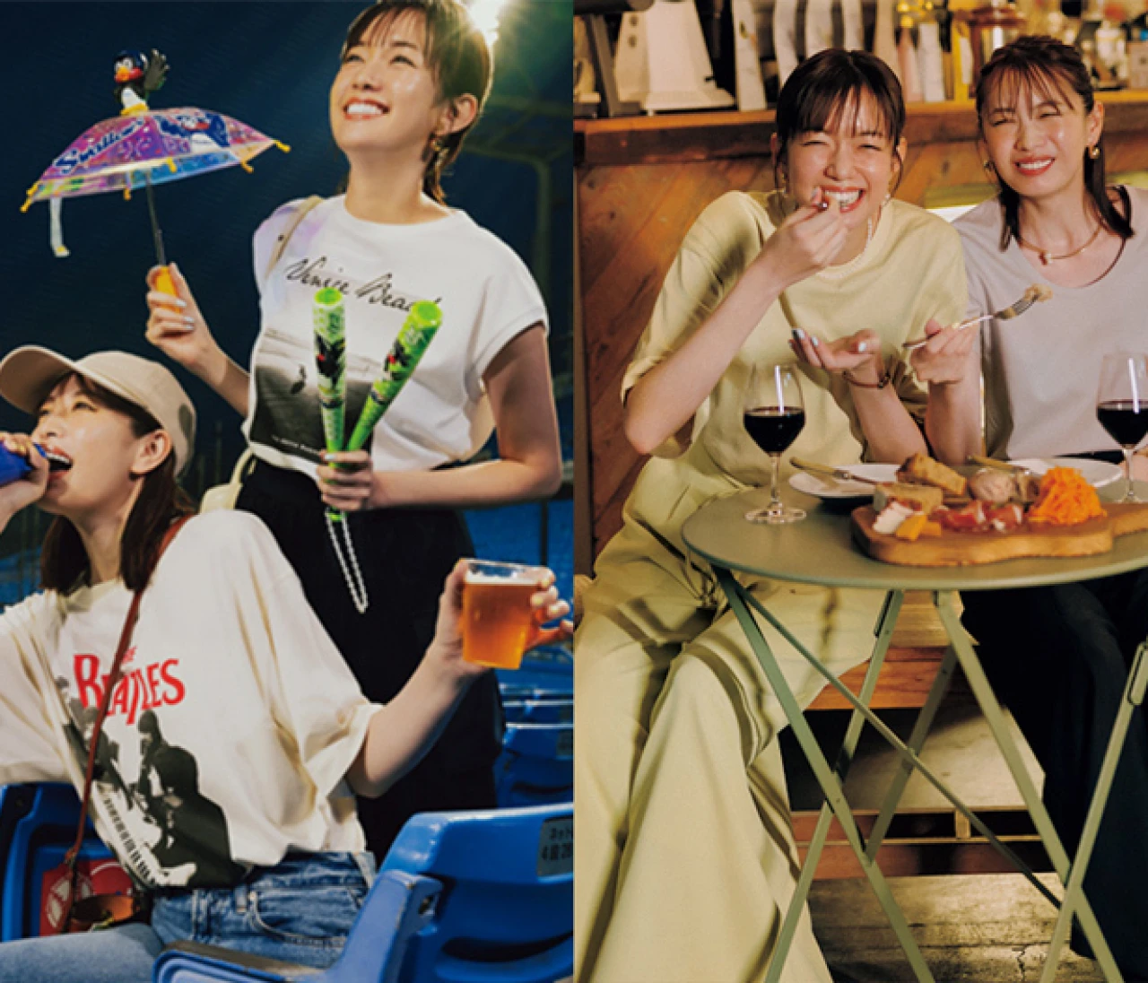【真夏のナイトアウト女子会コーデ】気温が下がった夜が本番♡屋外でアクティブに夏のおしゃれを楽しんで！