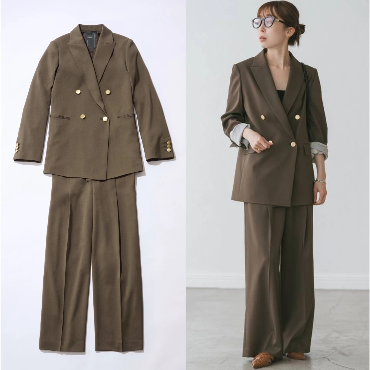 洒落見えをかなえる【NOBLE(ノーブル)】のジャケット&パンツのセットアップが登壇シーンに最適!|好印象が狙える“最旬”登壇服 Vol.9