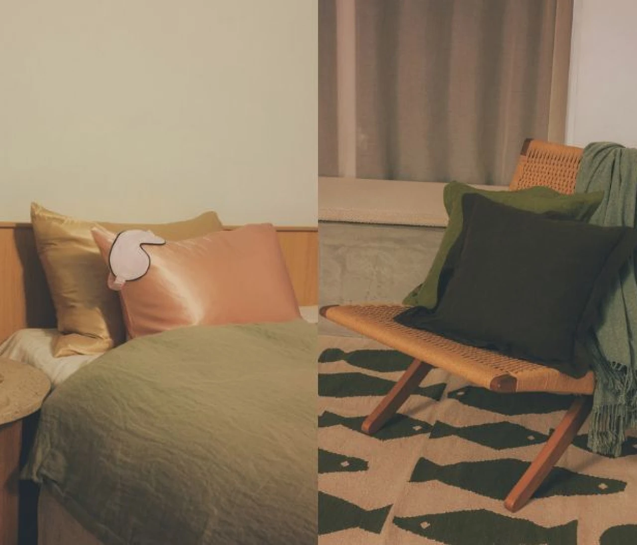 【優しい手触りのインテリア12選】クッションやラグは安心感が得られる素材でリラックス♪