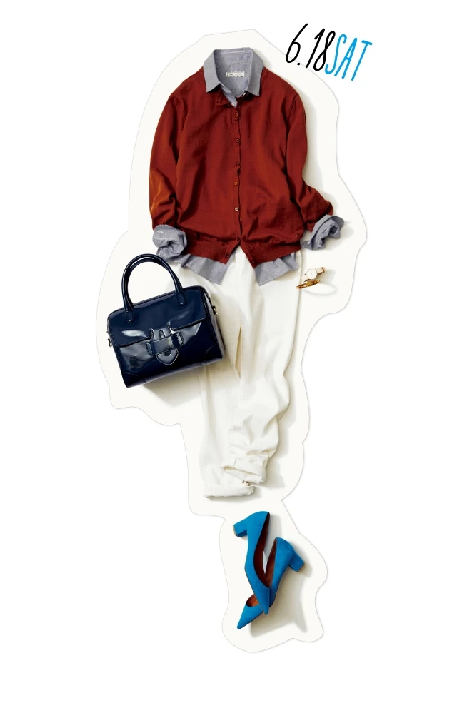 快晴でも「雨の日名品」は輝く! 青空とリンクさせたパンツコーデで、つかのまの晴れ模様を満喫♡