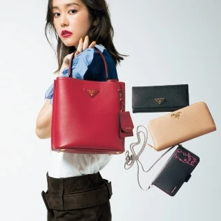 タフでチャーミングな【プラダ(PRADA)】のバッグと財布に注目♡
