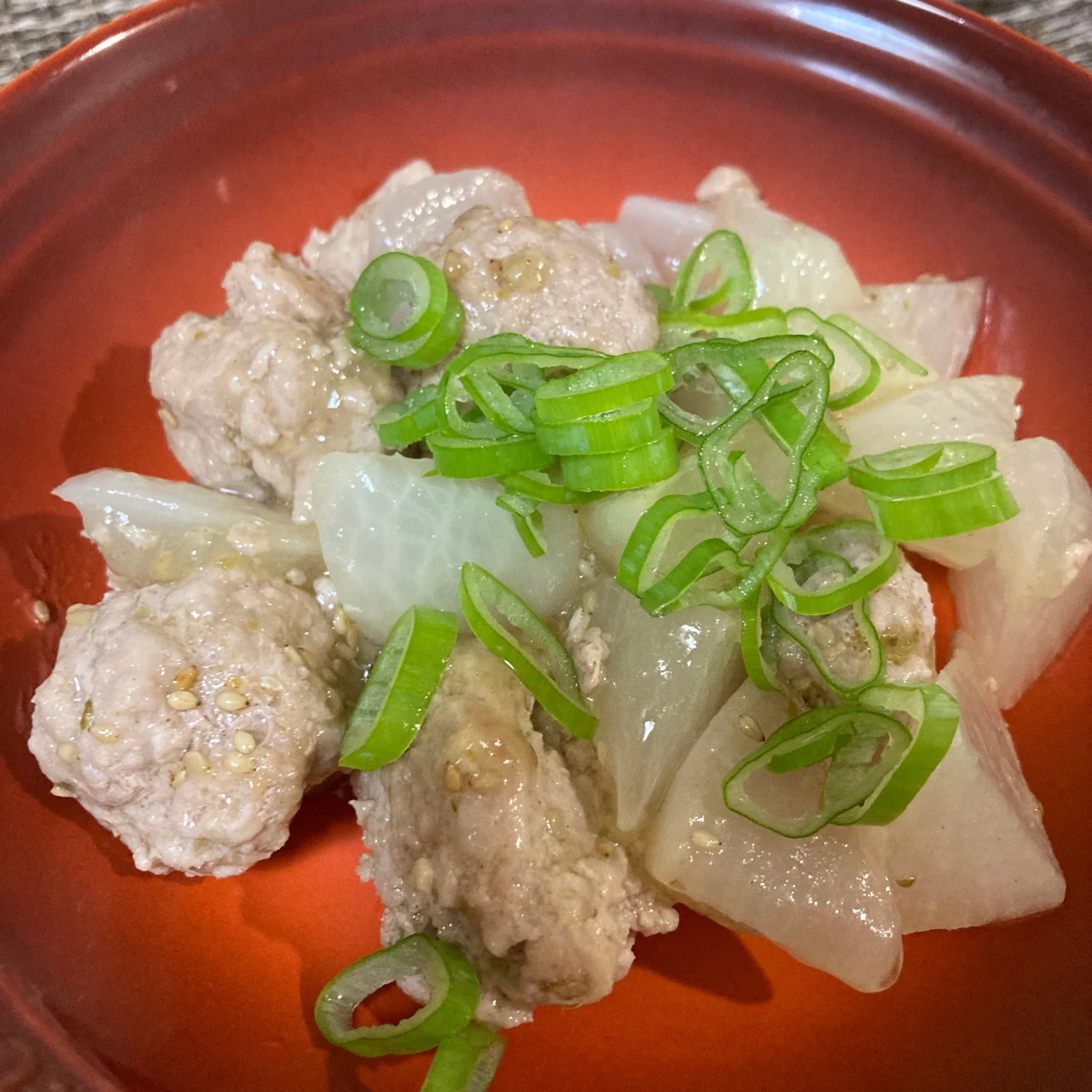 長谷川あかりさんのご自愛ご飯「豚つくねと大根の柚子胡椒煮」