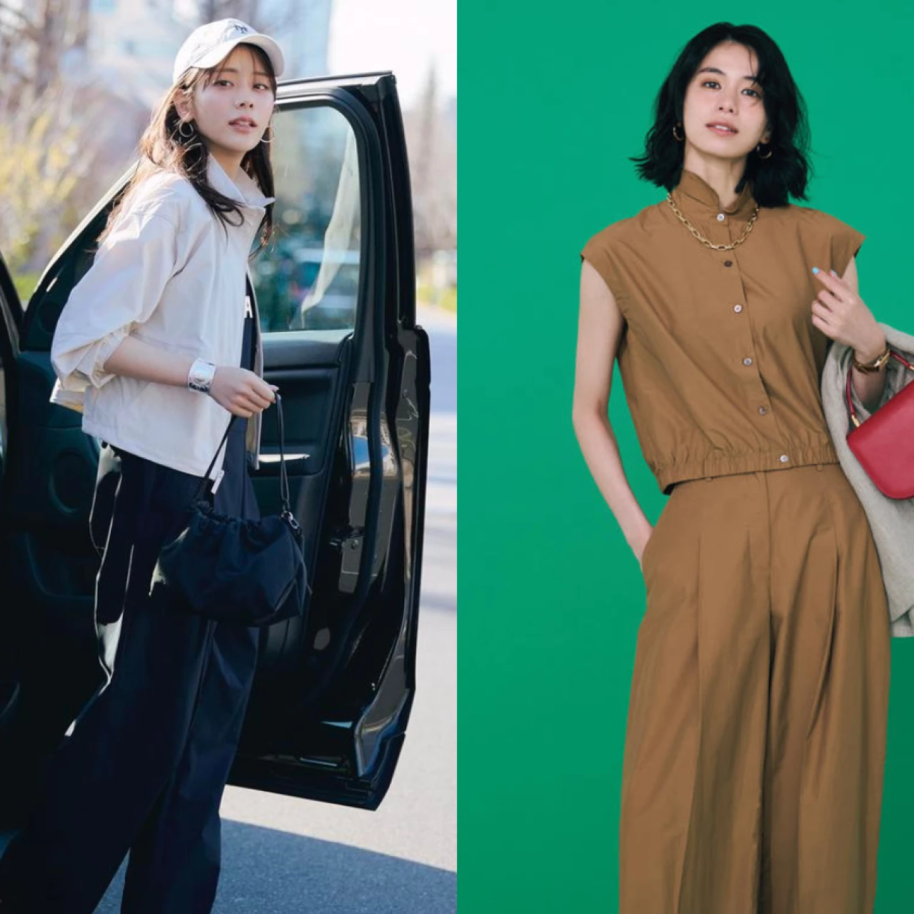 【2026年】防水撥水の「テック服コーデ」17選。ナイロン素材や高機能素材でも、おしゃれに過ごす大人女子の着こなしをまとめ。