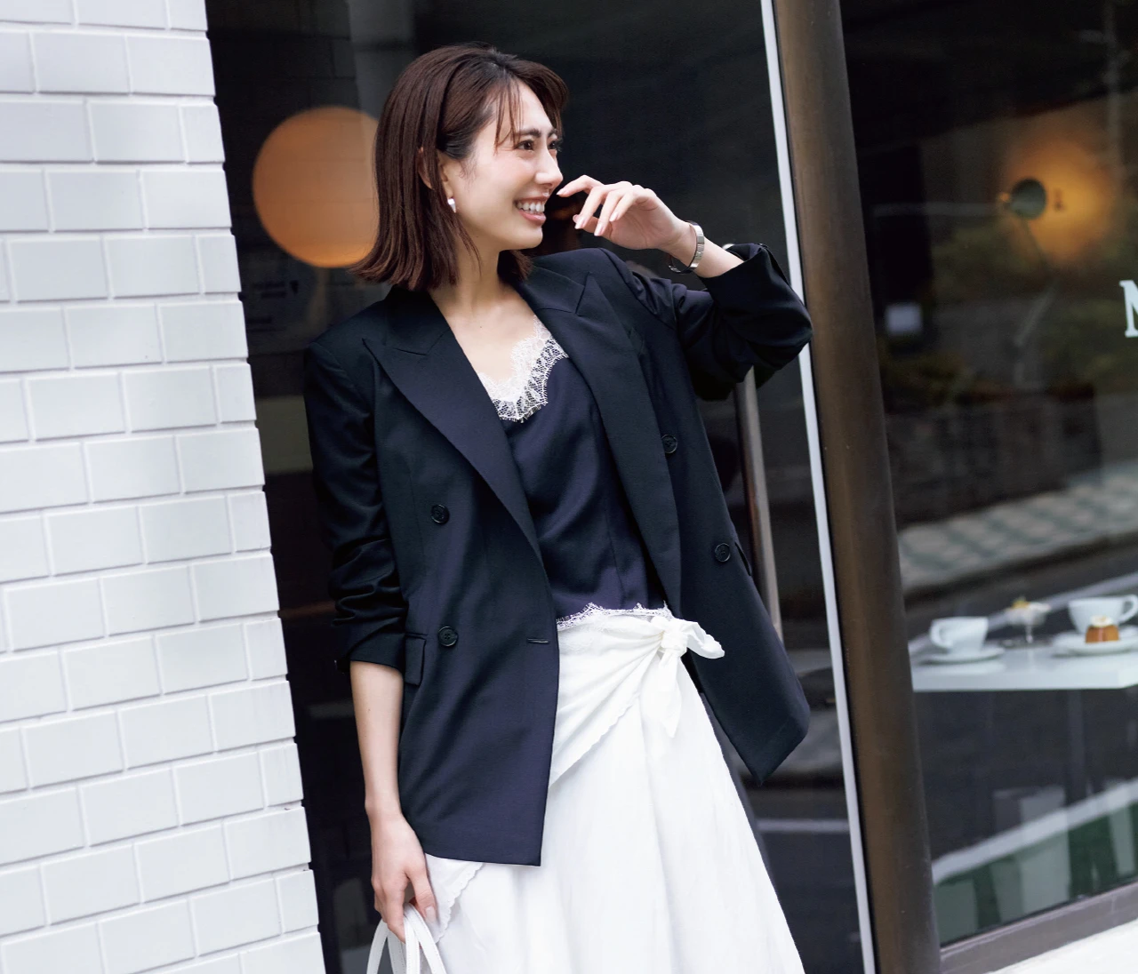 【春トレンド！白×ネイビー3コーデ】今季イチ推しの好感度配色でいっきにおしゃれに