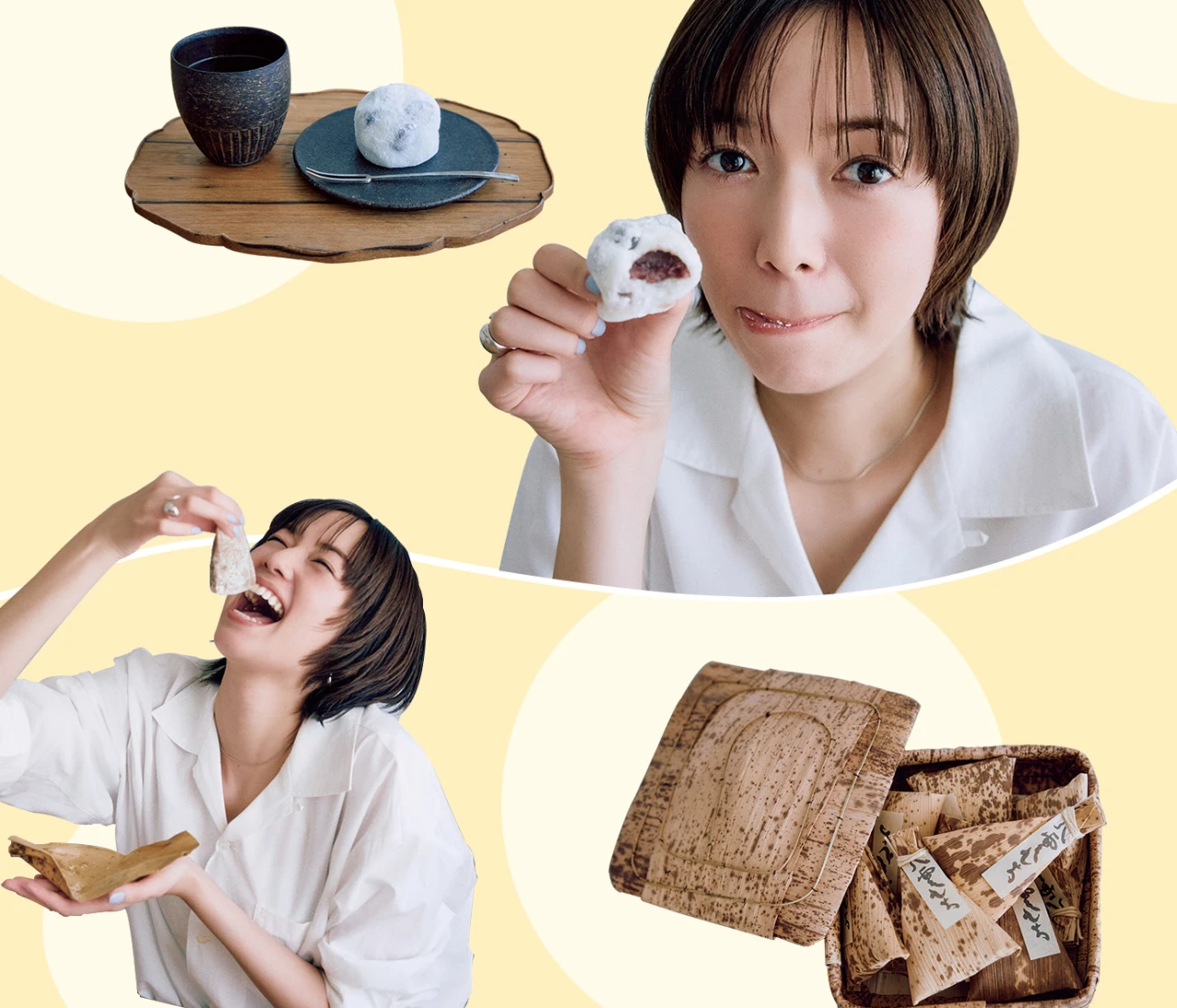 佐藤栞里が“話題の和菓子”に舌鼓！都立大学の人気店「ちもと」のもち菓子と「つ久し」の黒豆大福【もぐもぐしーさんぽ】