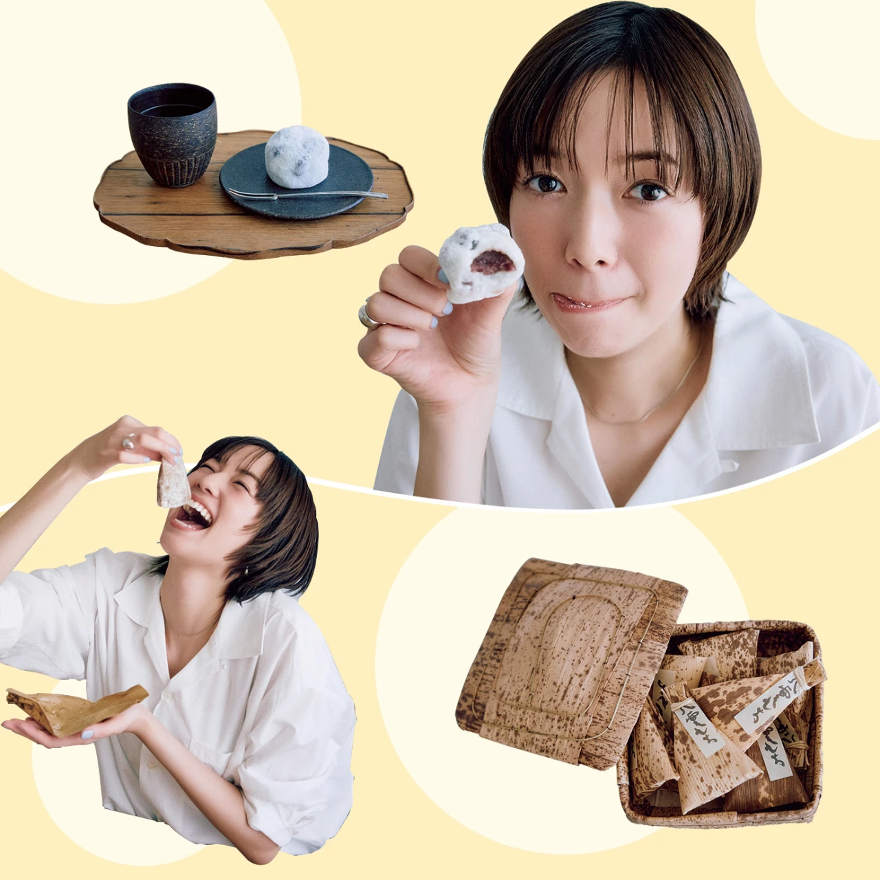 佐藤栞里が“話題の和菓子”に舌鼓！都立大学の人気店「ちもと」のもち菓子と「つ久し」の黒豆大福【もぐもぐしーさんぽ】