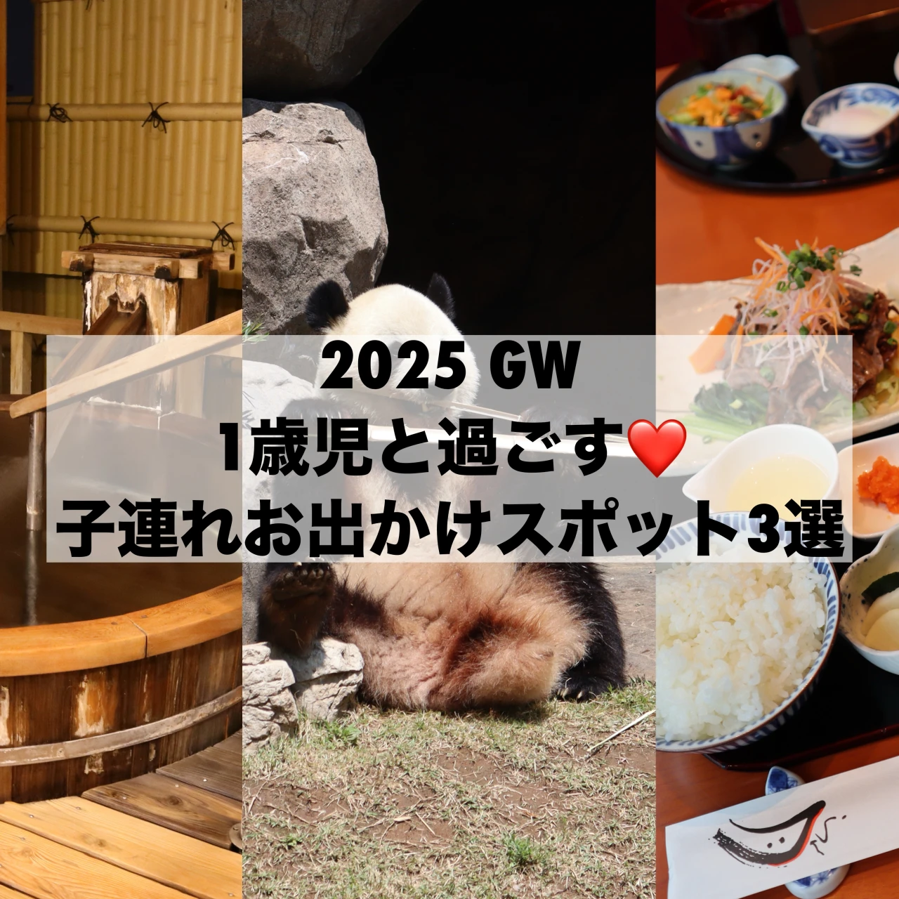 【2025年GW】1歳児と過ごす❤️おすすめの子連れお出かけスポット3選