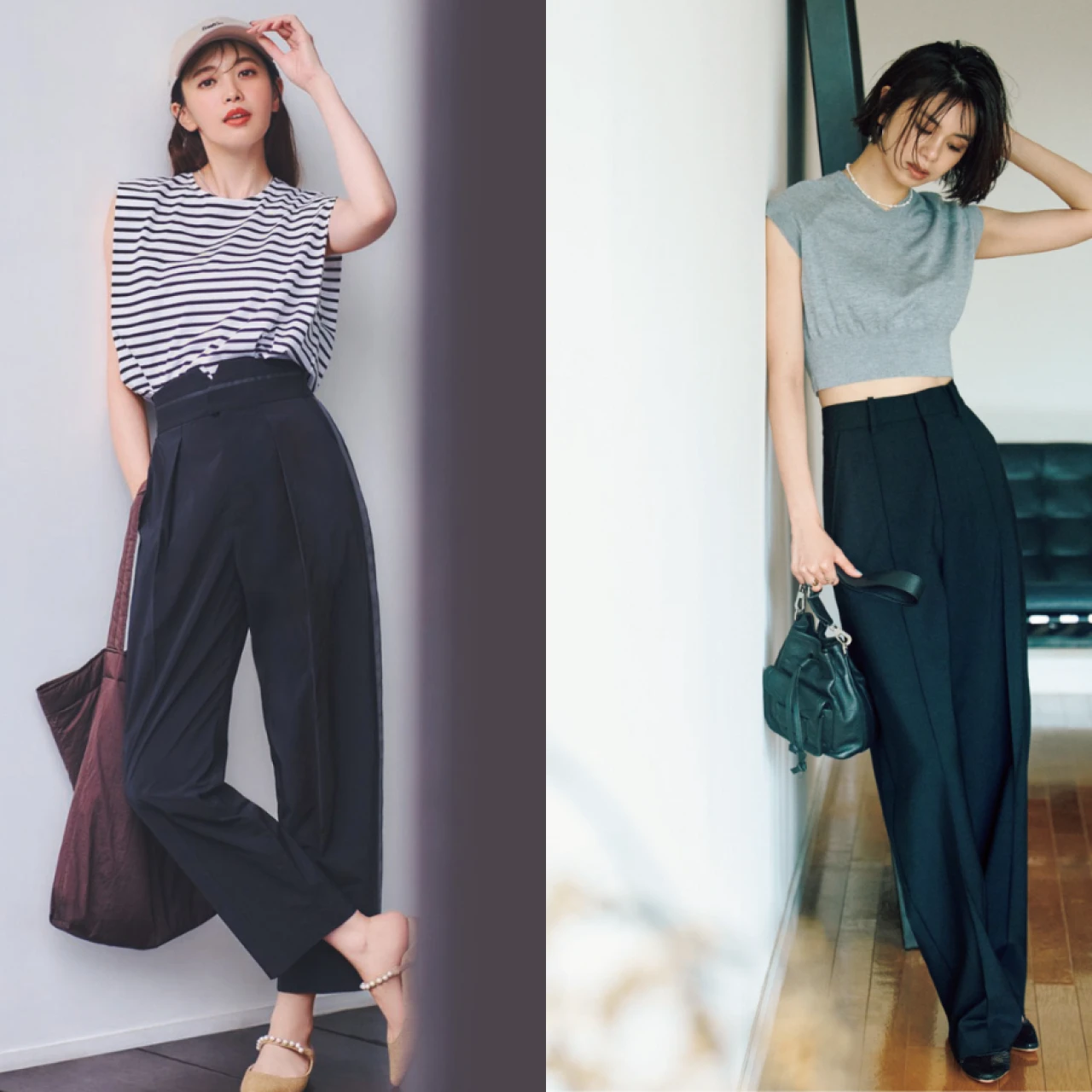 【30代40代】レディース 黒パンツコーデ15選！ 黒パンツの着こなしマンネリ打破＆サボらないポイントは？