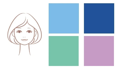 【ブルベ肌×女顔】さんの浴衣は、日本の花々や景色を連想させるカラーを