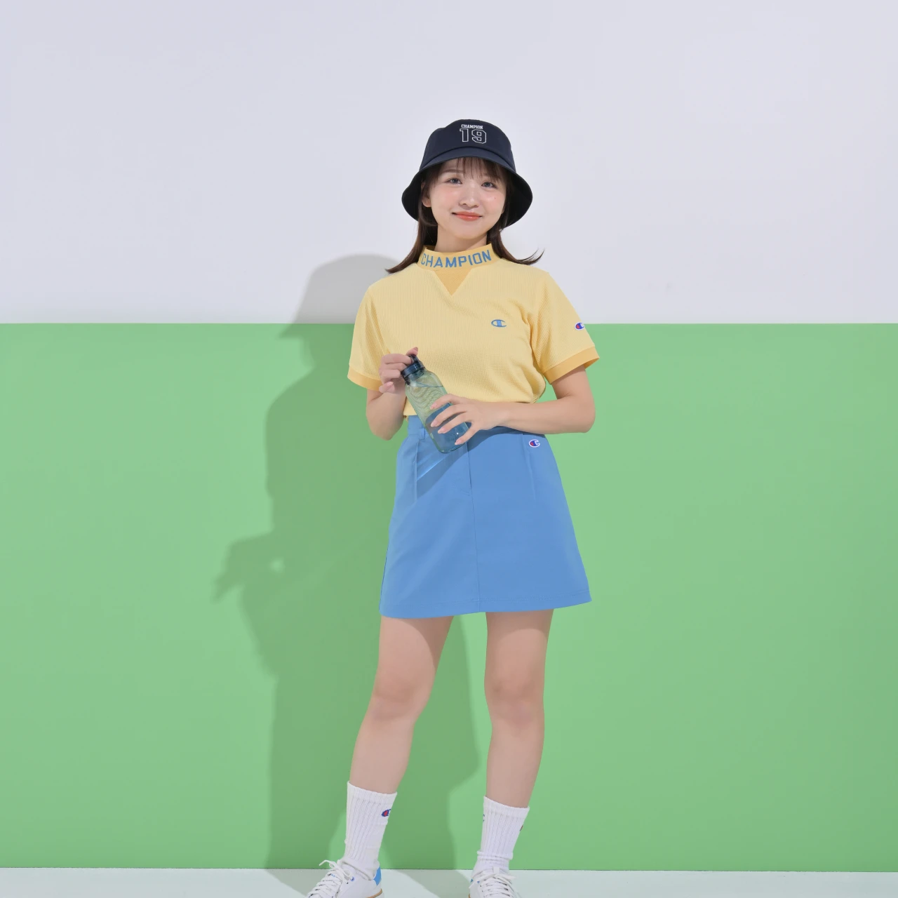 読者が着てみた!【30代のためのゴルフウエア】『チャンピオン』のカラフルウエアで気分を上げて!