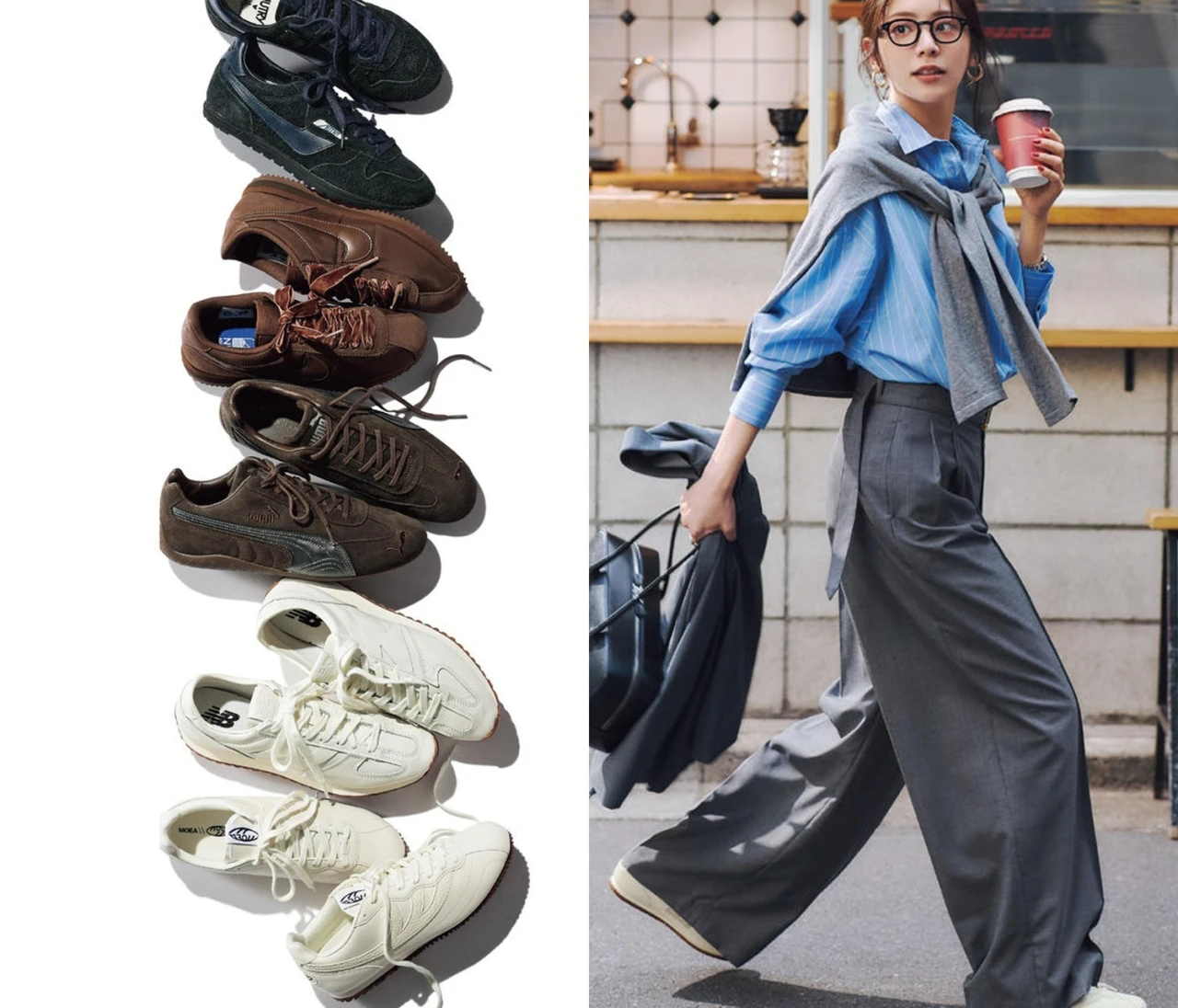 【大人っぽく履ける薄底スニーカー5選】ナイキ、ニューバランス…通勤にも使いやすいロープロスニーカー集合