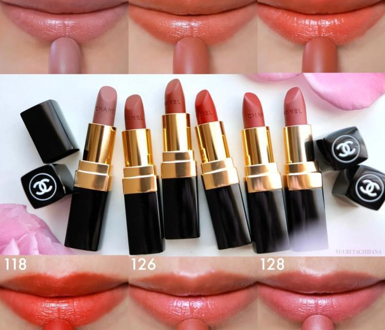 【写真】シャネルの「ルージュ ココ」を全色実際にメイクしてみた