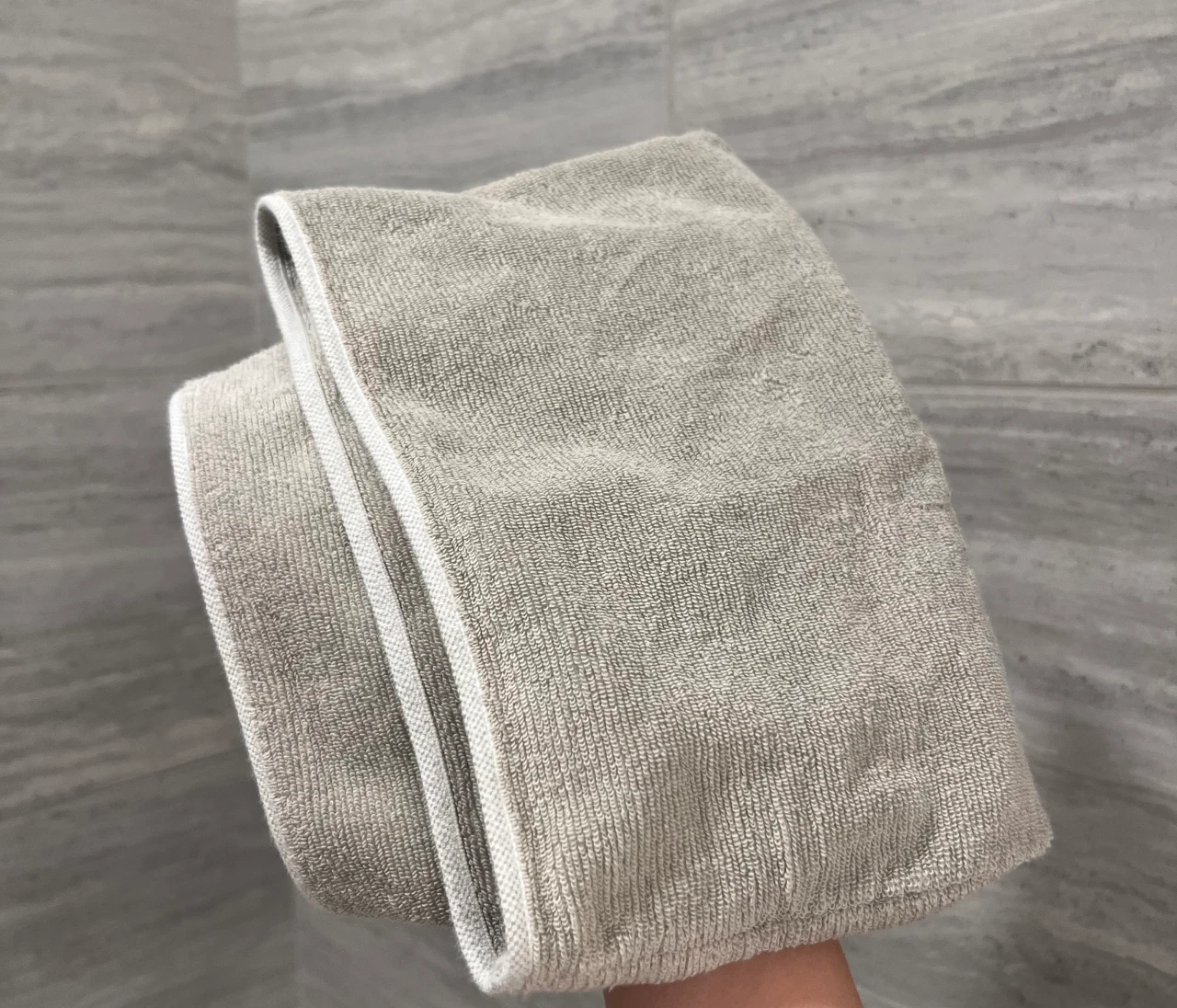 590円で買える！【無印良品】１年愛用「のびのびターバンタオル」が大活躍！