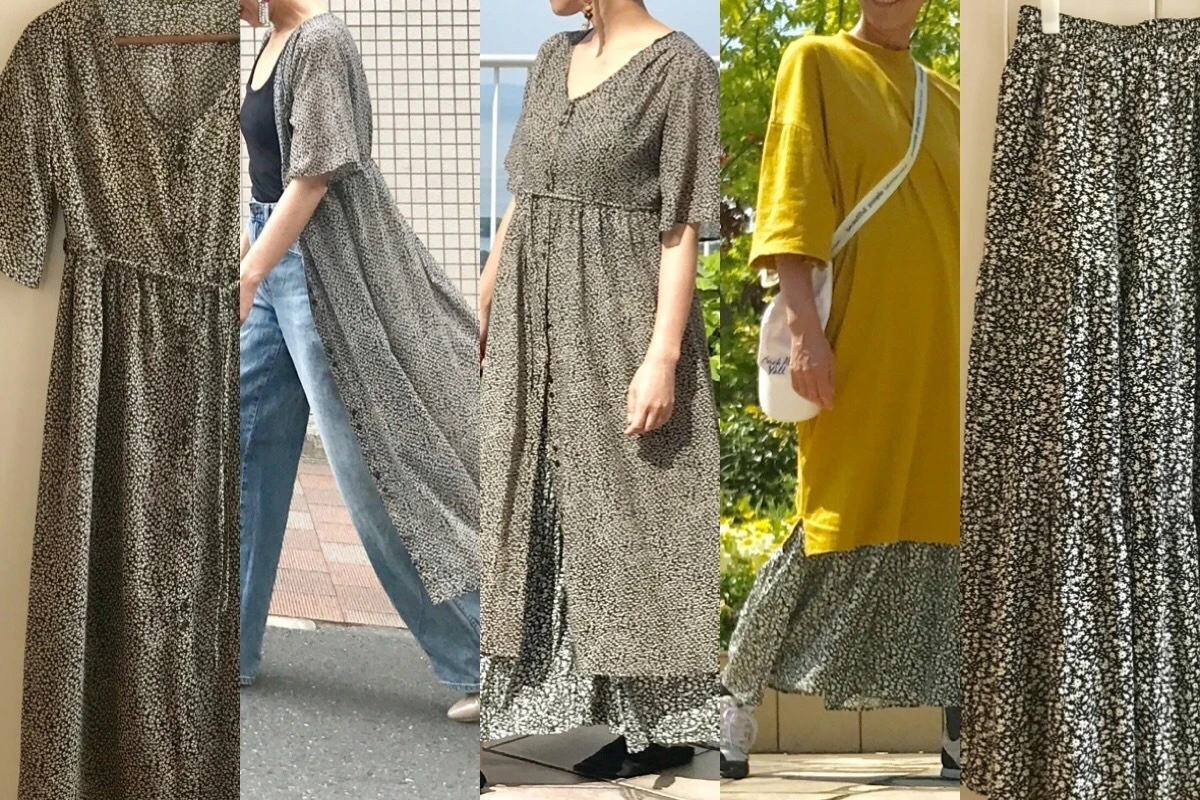 【しまむら】ワンピース&パンツに学ぶ、30代40代に似合う“小花柄”選びのOK&NG