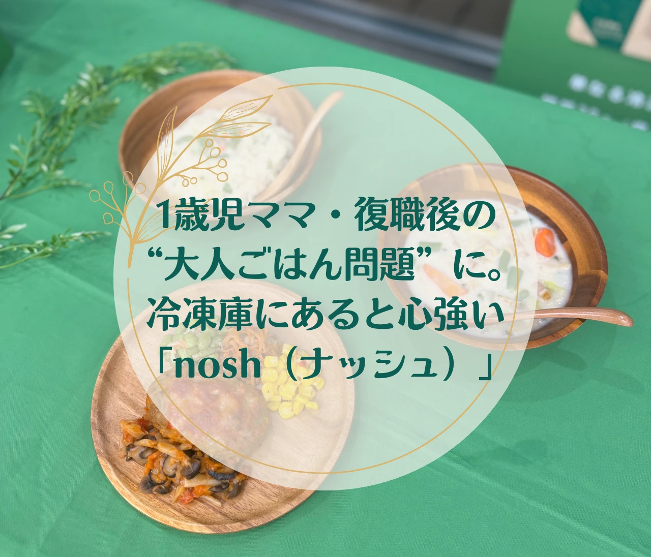 1歳児ママ・復職後の“大人ごはん問題”に。冷凍庫にあると心強い「nosh(ナッシュ)」