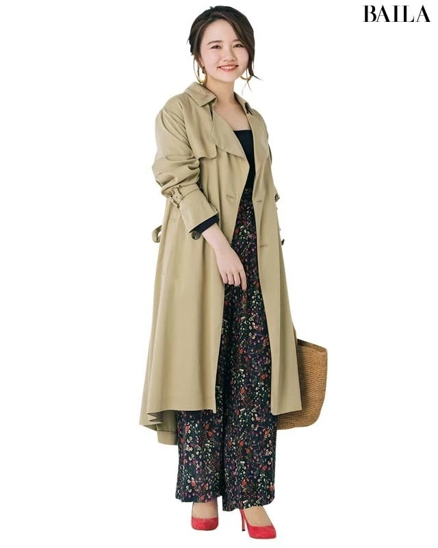 【首が短い人】でも顔周りがすっきり見えるGOODなトレンチコート