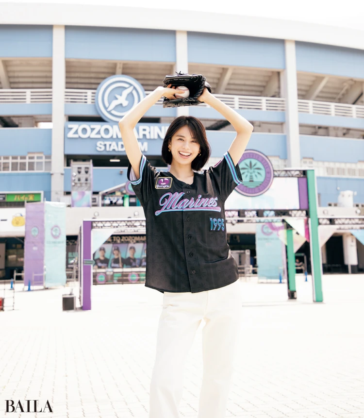 ZOZOマリンスタジアムと佐藤晴美