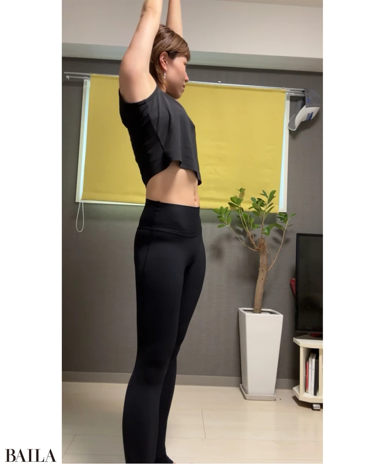 「インスタグラムでは、痩せやすい身体を作るストレッチについて紹介しているリール動画を作りました。自律神経を整えて、代謝もあげることを意識しています」(勝本さん)