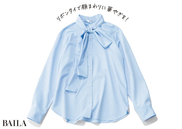 リボンタイシャツ