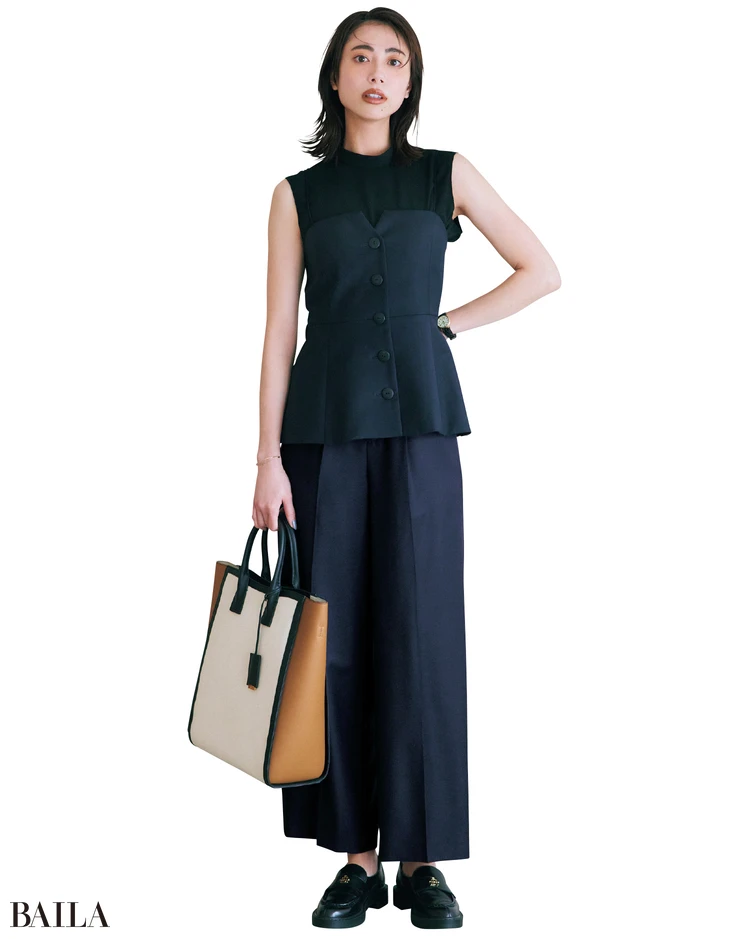 「"THE" THIRD MAGAZINE(ザ サードマガジン)」のセミワイドパンツ