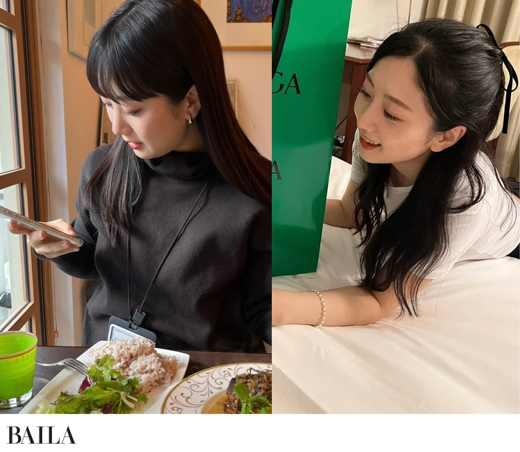 顔のラインのBefore(左)とAfter(右)の違いです。