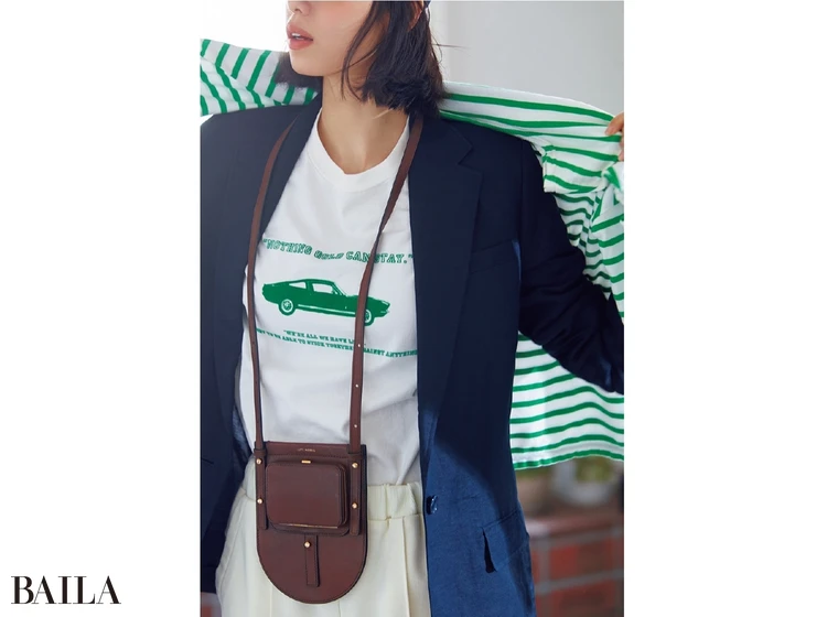 定番ジャケットをスポーツmixでぐっと今っぽく