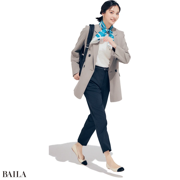 8月18日（月）のコーデ　新川優愛　ジャケットコーデ