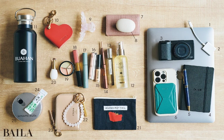 緊張する日は、ポップでカラフルなアイテムを入れて、自分を鼓舞!