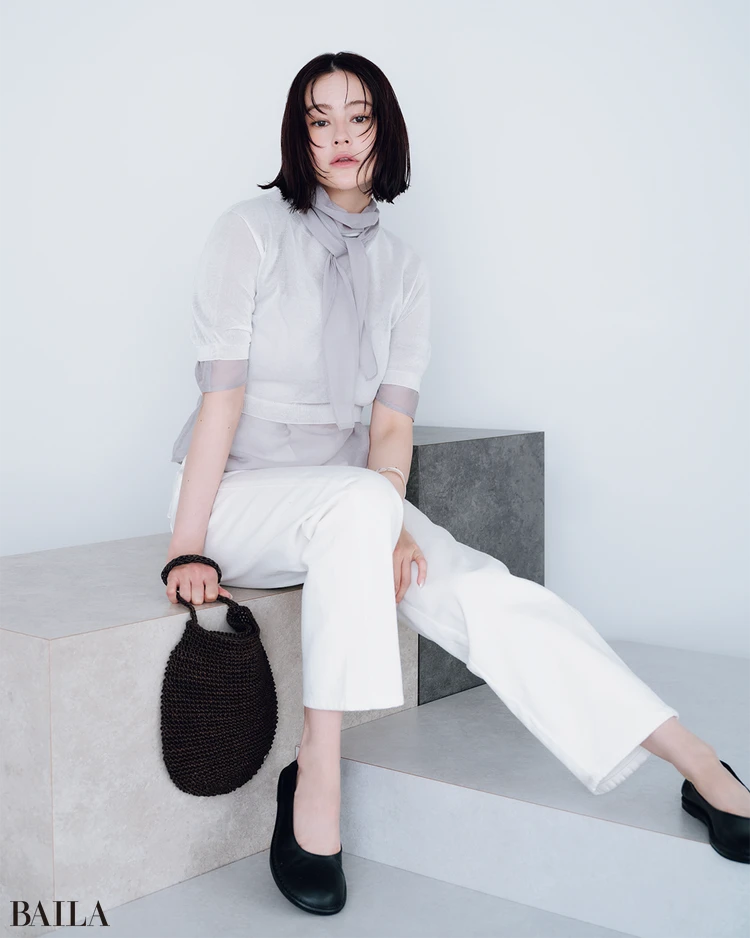 7月18日（金）のコーデ　emmaのブラウスコーデ