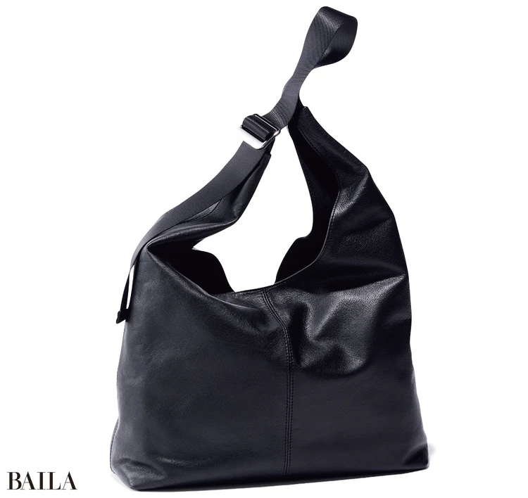ラシット/Leather Hobo Bag L