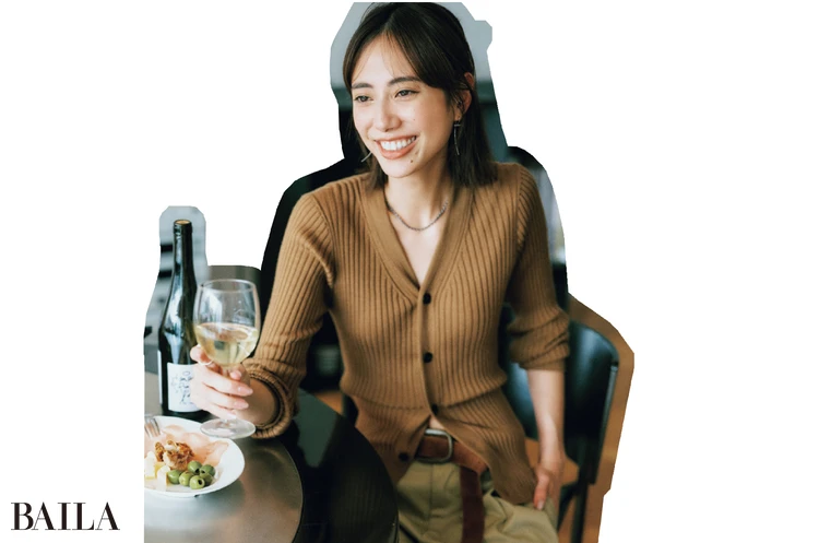 センター分け×タイト