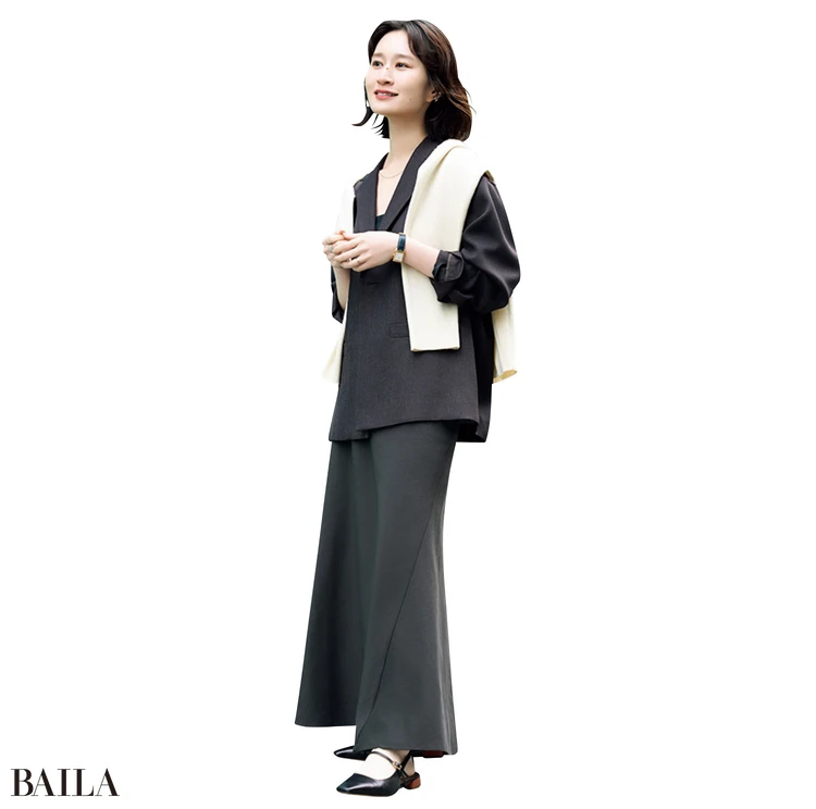 『アンクレイヴ』のリネンライクツイル ジャケット