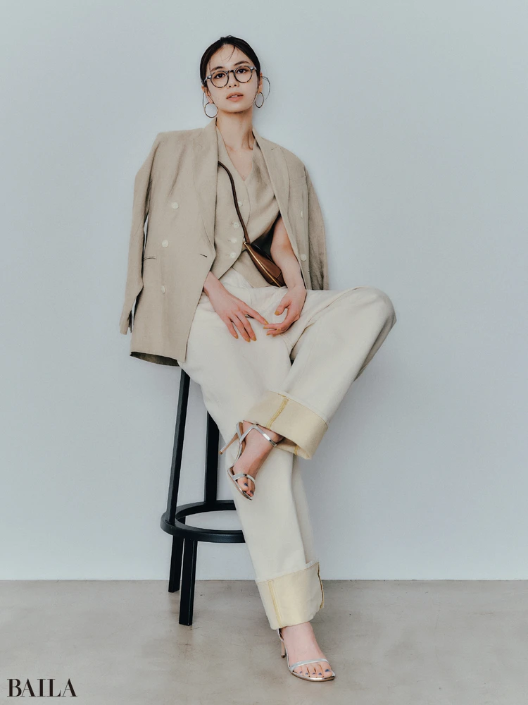 「HAUNT(ハウント)」のリネンジレ 着用コーデ