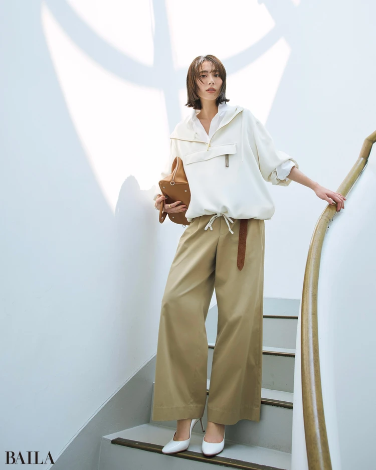 9月2日（火）のコーデ　土屋巴瑞季　パンツコーデ