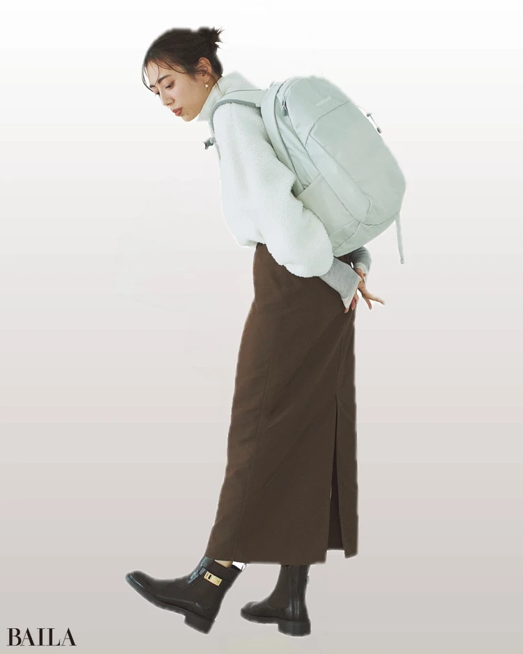 2月21日（土）のコーデ　土屋はずき　スカートコーデ