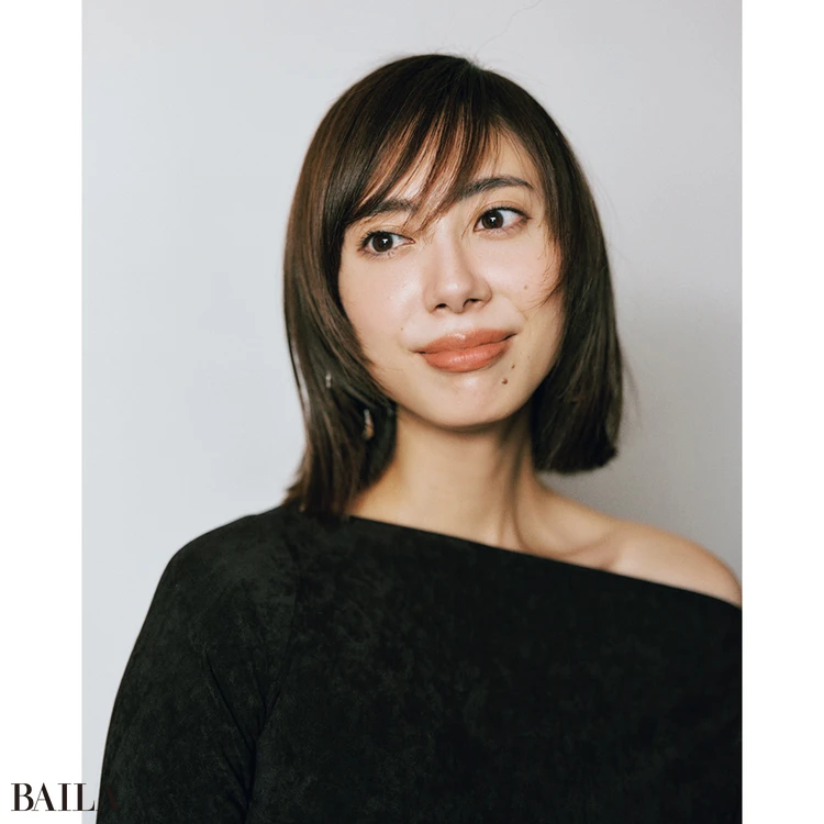 セミウェットなダウンスタイル