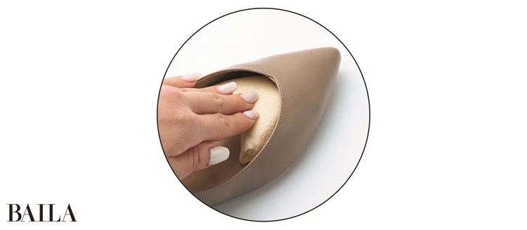 指先と靴のすき間にフィット