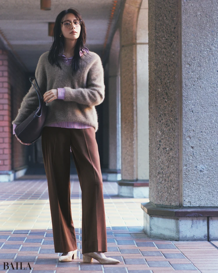 BANANA REPUBLIC　ハイライズ イタリアン ウールパンツ