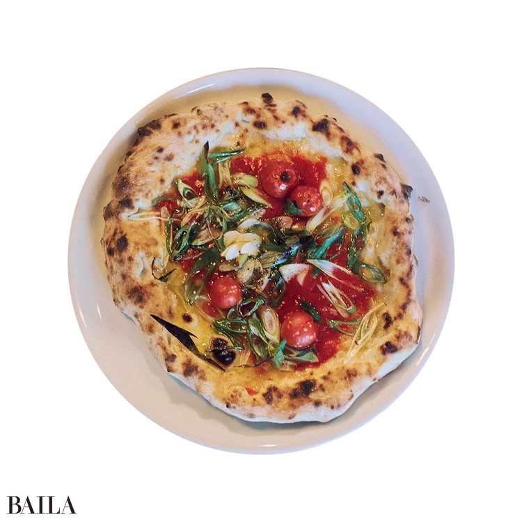 九条ねぎとニンニクトマトソース ¥2200