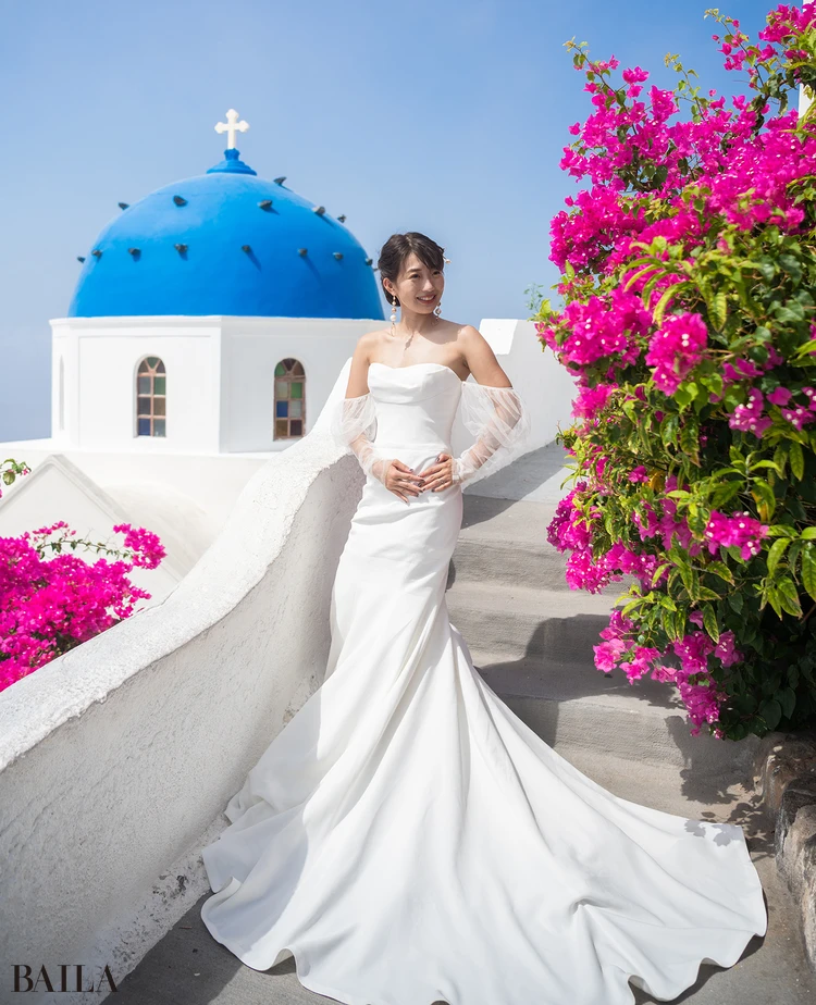 (2022年再びボディメイクに励み、3ヶ月後5kg減):「無事にウェディングフォト撮影! 最後の一ヶ月で追い込んで、勝負をかけました(笑)」