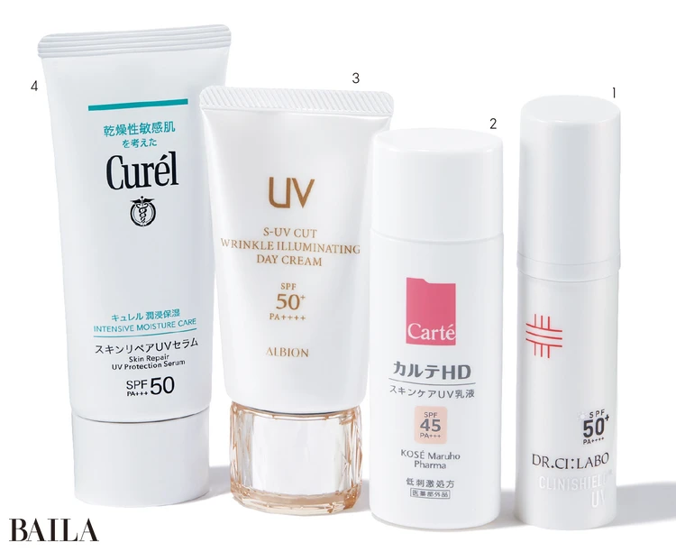 負担の少ないUVクリーム