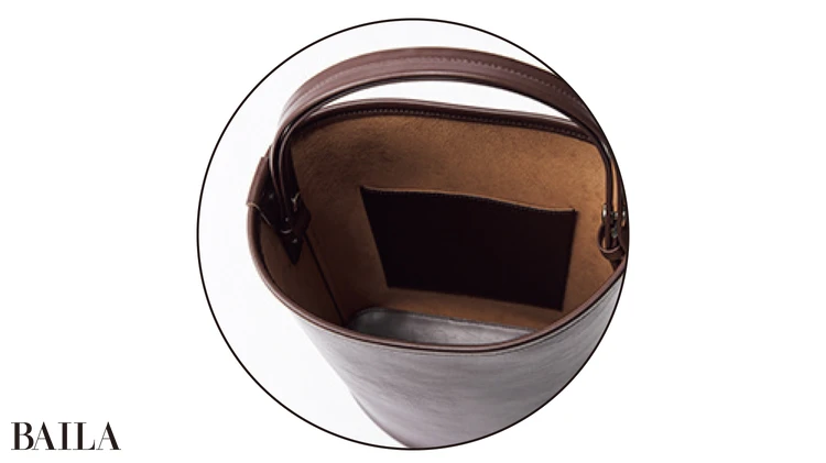 (下)SCUE スキュー/Half Cylinder bucket bag